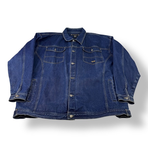 Knockout Sportswear Other - Knockout Sportswear‎ Vintage Denim Jacket Blue 5XL Style 1020 Mens Big and Tall